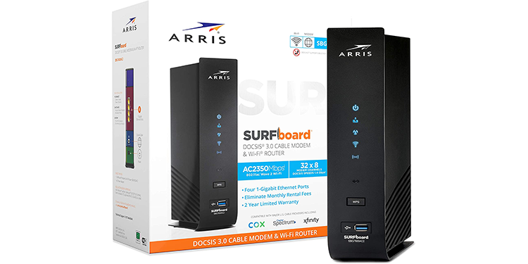 ARRIS SURFboard SBG7600AC2 - Four Gigabit Ethernet Ports