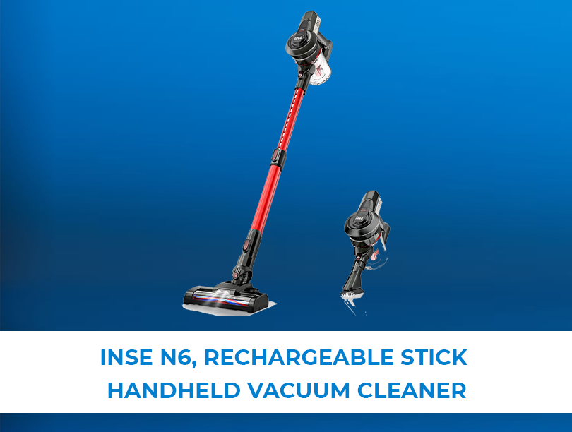 INSE N6, Rechargeable Stick Handheld Vacuum Cleaner