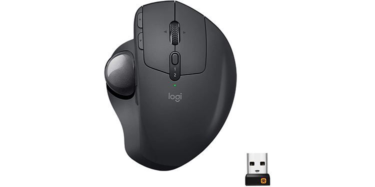 Logitech MX Wireless Ergo - Best for Claw and Palm Grip