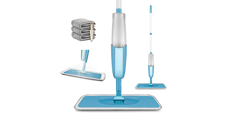 MEXERRIS Spray Mop - Microfibre Spray Mop for wet and dry cleaning