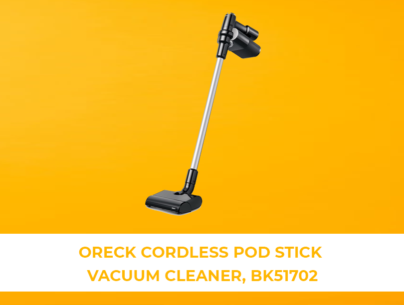 Oreck Cordless POD Stick Vacuum Cleaner, BK51702