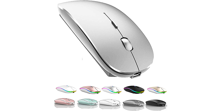 Rechargeable Bluetooth Mouse for Mac iPad - Best Compatible Bluetooth Connection with MacBook Pro