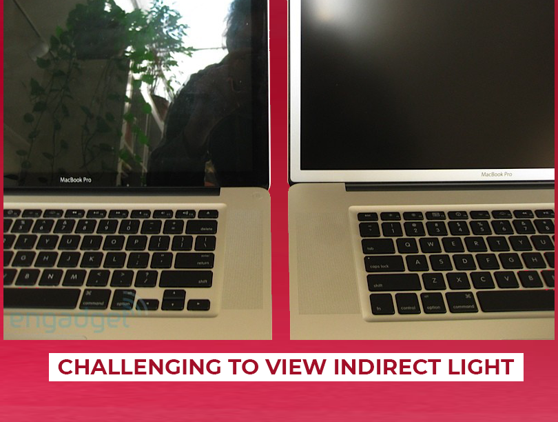 Touchscreens Laptops Are More Challenging To View Indirect Light